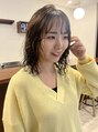 ビーヒアナウ 野々市市役所前店(BE HERE NOW N゜04) ミディアムラフウェーブ×ダークオリーブ*［オージュア/野々市］
