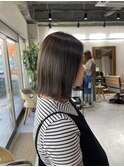 【ADORE横浜】グレージュ×切りっぱなしボブ