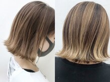 透明感カラー、白髪ぼかしに！ハイライトカラー♪♪ [熊谷/熊谷駅/カラー/インナーカラー/学割U24]