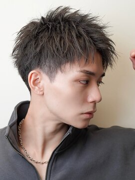 ゼロ 渋谷(XeRo) 爽やかツーブロック【ナチュラルアップバングショート】