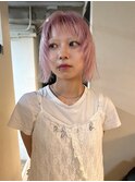 【white pink】エフェクトブリーチ_ホワイトピンク_ピンクカラー