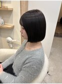 顎下ボブ/透明感カラー