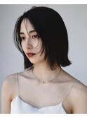 ◯イメチェン外ハネボブパーマ美髪ワイドバングインナーカラー