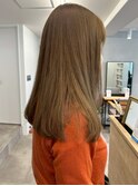 オレンジベージュ暖色カラー*ワンカールくすみカラー/明大前