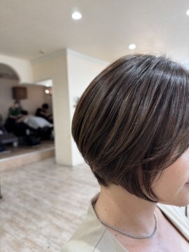 ラボヌールヘアーノーブル 新越谷店(La Bonheur hair noble) ニュアンスショート/極上髪質改善【美髪】【イメチェン】