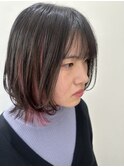 さりげなく色気を纏う＊ピンクインナーカラー