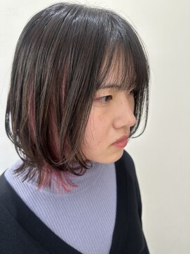 ラベスト バイ セロ 池袋メトロポリタン前(LOVEST by CERO) さりげなく色気を纏う＊ピンクインナーカラー