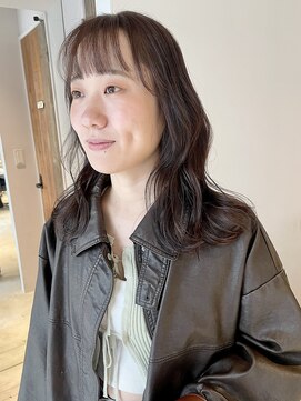 オルチェット(Olu'chette HAIR LIFE) 深澤/前髪カット/ブリーチ無しカラー/透明感カラー/ベージュ