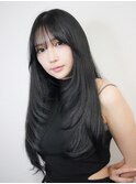 レイヤーカット・暗髪透明感・フェイスレイヤー・ヘアアワード