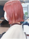 Say.ミニボブピンクパープル切りっぱなしボブベビーピンク表参道