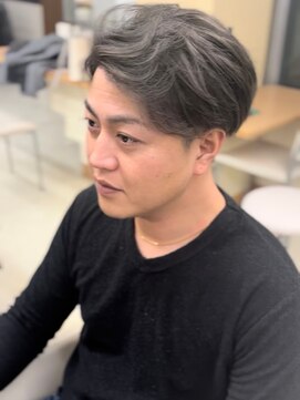 サロンドリップス 大人メンズショート＋ダブルカラー（ブリーチ＋髪質改善カラー）