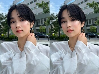 フィルムス 大阪本町(FILMS)の写真/【本町駅1分】どの角度でも美しい＊独自の骨格診断カットで印象が華やかに[ショートボブ/レイヤーカット]