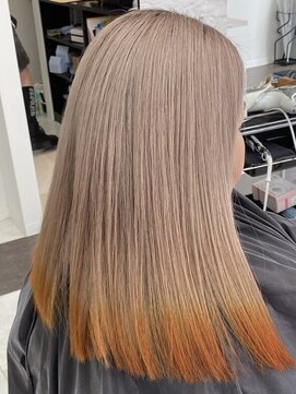 ビーシャンス(B.Chance) 裾カラー　オレンジ