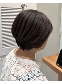 ショートヘア/艶ブラウン