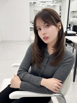 アマトウキョウスマートサロン(AMA TOKYO×Smart Salon) くびれレイヤー/顔まわりカット/レイヤーカット/小顔ヘア