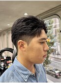 刈り上げアップバングスパイキーショートパーマスパイラルパーマ