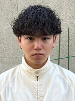 エルマーク 梅田(L-MARK)&nbsp;マッシュヘア/波巻きパーマ/men's/スパイラルパーマ