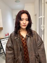 ラブハーツアンドビー 梅田EST(luve heart's And Be)&nbsp;赤髪レイヤーパーマ