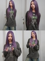 ヴァーディ オモテサンドウ(Vardy omotesando)&nbsp;purple/ムラサキ ハイトーンロング パープル 表参道ブリーチ