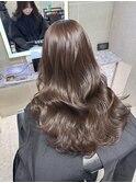 艶髪韓国レイヤー×ハッシュカット×透明感モカブラウン川又