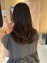 アトレ 梅田店(attrait)&nbsp;セミロングの透け感ブラウン×艶トリートメント
