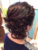 ロカット サロン(Roquat Salon)&nbsp;ねじねじサイドアップヘアアレンジ【ヘアセット　立川/立川南】