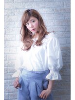 ヘアーアートシフォン 池袋西口店(Hair art chiffon)&nbsp;ブルージュカラーアシメで似合わせカットヴェールウェーブ 池袋