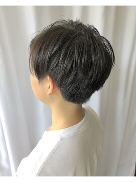 デイジー インデックスヘア 大島店(DAISY index hair) 大人可愛い前髪ありひし形耳掛けクールショートボブ20代30代40代