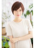 前下がりで美人顔…センシュアルショート