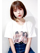 ラフィス ヘアーピュール 梅田茶屋町店(La fith hair pur)&nbsp;【La fith】 丸みボブ×ポイントインナーカラー