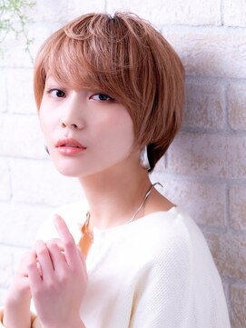 エルデ ナインズ ヘアー スタンド 川口店(elde 9's HAIR STAND) イメチェンフォギーベージュ耳かけ毛先パーマ厚めバング