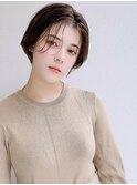 小顔透き通るショートボブ