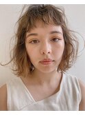 小顔外ハネアンニュイウェーブショート[布施駅/布施西北口]