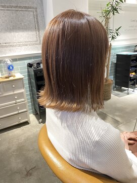 ロンド シャルム 吉祥寺(Lond charme) Lond吉祥寺【千田大地】ベージュカラー切りっぱなしボブ0307