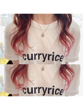 リン(Lin.) 裾ピンク×カレーライス