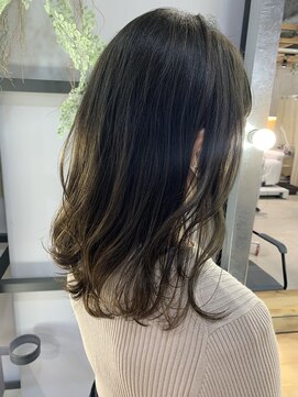 ザ ラボ アングゥ(The Labo ungu) ハイライト／髪質改善カラー／マッドベージュ