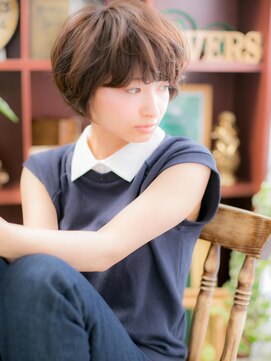 カバーヘア イヴ 戸頭店(COVER HAIR EVE) くせ毛ショートラフマッシュヘア大人ボブc5戸頭20代30代40代