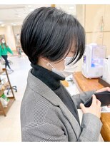 モリオ フロム ロンドン サッポロファクトリー店(morio FROM LONDON)&nbsp;【morio札幌】札幌ショート　大人かわいい黒髪ハンサムショート