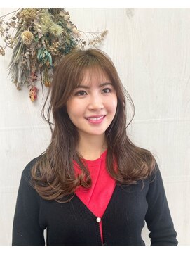 プランタン(Printemps) くびれ巻き大人可愛いコンサバゆるふわウェーブフェイスレイヤー