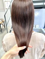 ヘアー アイス 御器所本店(HAIR ICI) 大人美人艶髪ロングヘアオレンジブラウンヘルシースタイル
