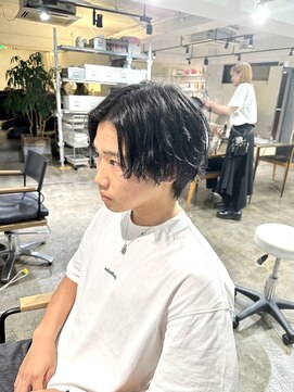 ザ オーダー(THE ORDER) アイロンセット重めセンターパートメンズカット散る毛束セット