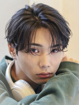 オーシャントーキョー サニー 原宿(OCEAN TOKYO Sunny) 韓国マッシュニュアンスパーマセンターパートカルマパーマ