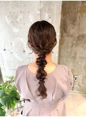 結婚式参列ヘアセット♪