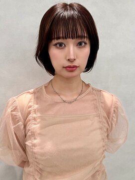 エジョン 幡ヶ谷店(Aejon) イメチェン/似合わせカット/フルバング/レッドブラウン/新宿