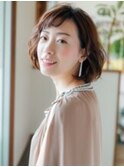 大人女子向け　ボブカット