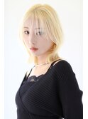 <miko>ワンカールでキマる切りっぱなしボブに透明感ハイトーン