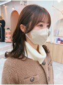 ミディアム/韓国風/レイヤーカット/顔回りカット/柏駅