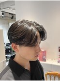 韓国風センターパート×ニュアンスパーマ