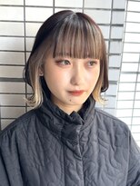 ロンドヴァリー 渋谷店(Lond vallee)&nbsp;フェイスフレーミングベージュボブ