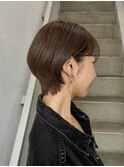 ショートカット/髪質改善縮毛矯正白髪ぼかしレイヤーカラーボブ